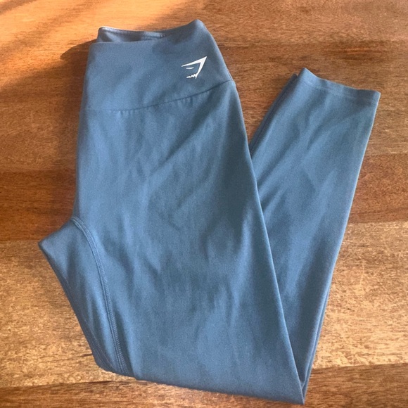 Gymshark Pants - Gym shark Blue High-Waisted Leggings